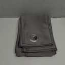 NICETOWN Grey Kitchen Blackout Short Curtain Panels for Bedroom, 45 Inch Long Thermal Insulated Grommet Top Blackout Draperies and Drapes (2 Panels, W42 x L45 -Inch, Grey)