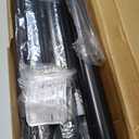 BlastHome Non-Adjustable Luxury Extra Long Curtain Rod, 1 Rod Set, 16 foot Fixed Length (Four Rods Connect for a Seamless Look), Tuxedo Black