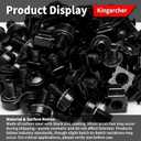 50-Pack M6 x 16mm Rack Mount Cage Nuts, Screws, and Washers  Server Rack Screws and Cage Nuts for Square-Hole Network Racks, Cabinets, and Shelves  Includes Cable Ties
