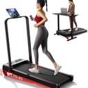 Portable Foldable Walking Pad with Handle Bar and Adjustable Incline, Under Desk Walking Pads Treadmill with Incline and Handles, 3.5HP Folding Electric Treadmills for Home Small, 0.6-7.6MPH, 350LBS