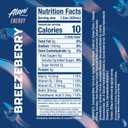 Alani Nu BREEZEBERRY, Sugar Free, Low Calorie Energy Drinks, 200mg Caffeine, Biotin, B Vitamins, Zero Sugar, 10 Calories, 12 Fl Oz Cans, 12 Pack (EXP 10/14/27)