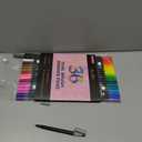 Dual Markers Brush Pens Stocking Stuffers, 36 Art Markers Christmas Gifts for Teens, Double Tip Colored Pen for Adult Coloring Books Art Suppliers