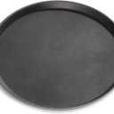 New Star Foodservice 24913 Non-Slip Tray, Plastic, Rubber Lined, Round, 11-inch, Black