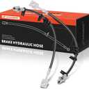 A-Premium Rear Side Brake Hydraulic Hose Compatible with Select Chevrolet, GMC and Isuzu Models - C6500 Kodiak/C7500 Kodiak/C6500 Topkick/C7500 Topkick 2003-2009, HTR HVR 2005-2008 - Pack of 2