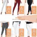 Hybrid & Company Womens Hyper Ultra Stretch Comfy Skinny Leg Work Casual Pants (Black, M)