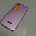 SURITCH for Samsung Galaxy S23 Case, [Built-in Screen Protector] [Dual-Layer Protection ] Full Protection Shockproof Rugged Bumper Phone Protective Cover for Samsung S23 6.1 Inch - Pure Purple