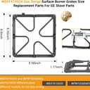 Upgraded WB31K10034 Stove Burner Replacement for GE Gas Range Oven StoveTop Surface Grate JGBP29MEM1BS, WB31K10065,Cast Iron Stove Grate Rack for General Electric Stove Accessories 4Pcs