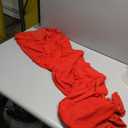 BORIFLORS Women's Ruched Bodycon Long Sleeve Maxi Dress Mesh Square Neck Cocktail Party Long Dresses (Red)