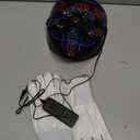 Camlinbo Halloween LED Mask & Glow Set, Adult Light up Mask Glow Gloves and Shoelaces, Halloween Cosplay Party Costume (Red)