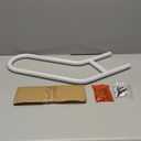 28.7 Safety Grab Bars for Stairs, Handrail for Outdoor Steps, U-Shaped Railings for 1-3 Steps, Stainless Steel Garage Railing for Garden,Yard Garage Interior or Exterior Stairway,White