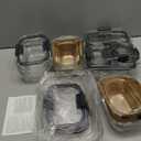 Rubbermaid Brilliance Glass Food Storage Containers, Assorted Sizes, Set of 9, BPA-Free, Leak-Proof, Clear