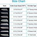 PATIKIL PP Safety Knife Sheath for 8 x 1.1 Inch (LxW) Bread Knife, 2 Pack Blade Protector Blade Protector Universal Knife Sheath for Kitchen, White
