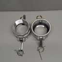 2 pcs Aluminum Camlock Fittings (3" Type D) Cam & Groove Hose Fittings, Female Coupler x Female NPT Thread Camlock Coupling (3'')