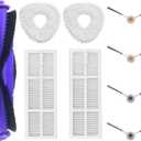 Replacement Parts Compatible with Narwal Freo: Accessories Kit for Narwal Freo Robot Vacuum Cleaner, Main Roller Brush Side Brush Hepa Filter Mop Pads Spare Parts