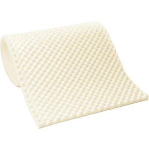 Greaton Breathable 1-inch Convoluted Egg Shell Foam Mattress Topper | Toppers for Mattresses Adds Ultimate Comfort, Reduces Back Pain, Perfect Body Support, Maintain Proper Posture, Queen, White