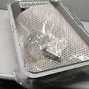 WoofiGo XL Stainless Steel Litter Box, High Sided Litter Pan for Big Cats