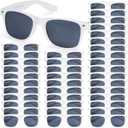 72 Pairs Party Sunglasses,Black and White Color SchemeBulk Retro Sunglasses for Adults with UV Protection