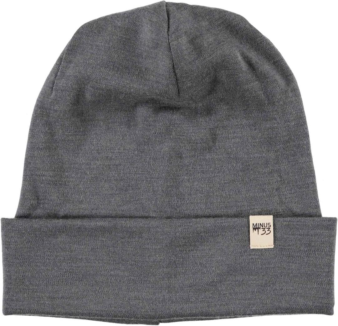 100% Merino Wool Cuff Beanie - Mens & Womens Warm Winter Hat - Watch Cap - Toque - One Size Fits Most (Charcoal Gray)