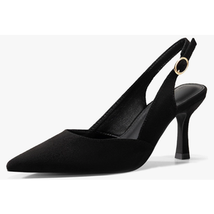 Rilista Women's Slingback Kitten Heels Closed Pointed Toe Wedding Party Dress Pumps Shoes 8