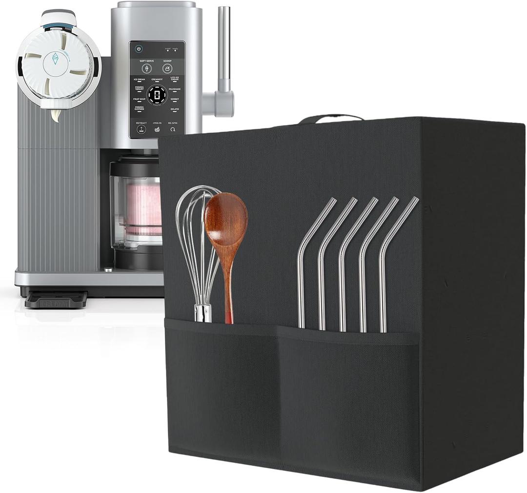 SEAVERRS-Ice Cream and Soft Drink Maker Accessory for Ninja Ice Cream Maker NC701.Ice Cream Maker Dust Cover is made of heat-, water-, and dust-resistant 800D Oxford cloth