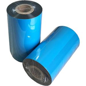 4.33'' x 984' Premium Resin Enhanced Wax Ribbon, 110mm x 300m Black Thermal Transfer Ribbon, Barcode Thermal Label Printer Ribbon, CSO-Ink Outside, 1'' Core for Zebra, TSC, GoDex, Citizen (1 Roll)