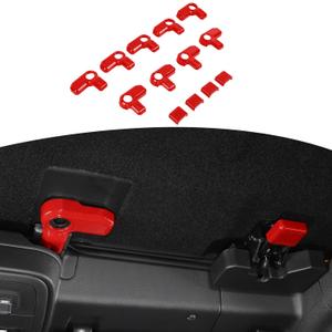 JOSHELA for Bronco Hardtop Roof Removal Switch Handle Trim Cover Fit for Ford Bronco 2021-Present 4DR Red Interior Accessories