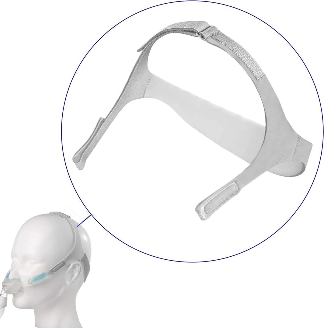 Replacement Nuance Pro Headgear, CPAP Headgear Compatible with Philips Respironics Nuance Pro Nasal Pillow CPAP Mask, LALASTAR CPAP Nasal Mask Strap for CPAP Machine (Standard Size)