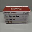 Homemate Heated Blanket Electric Throw - 50"x60" Heating Blanket Throw 1/2/4/6/8 Hours Auto-Off 10 Heat Levels Over-Heat Protection Luxury Faux Fur Sherpa ETL Certification