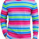 Christmas Sweatshirts for Men Jolly Crewneck Sweater Xmas Long Sleeve Pullover Top Mens (L)