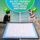 TidyFriend Dog Pee Pad Holder Tray Fits Up to 30” x 36” Wee Wee Pee Pads - Stable Grip, Raised Edges, Quick-Wipe Silicone Surface Dog Potty Tray Holder for Indoor Flooring Protection (Grey)