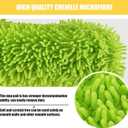 Microfiber Mop Refill for HoMerit Wall Cleaner, 2 Pack Reusable Washable Washer Pads, Dust Cleaning Walls, Ceilings, Windows, Baseboard, Dry Dust/Wet Wash Pad, Green-2