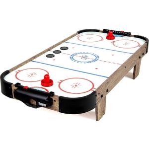 GoSports 40 Inch Table Top Air Hockey Game for Kids - Oak