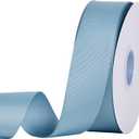 YAMA Dusty Blue Grosgrain Ribbon, 1 1/2 Inch 50 Yards, Great for Crafts Bows Flower Bouquet Wedding Home Decor Gift Wrapping