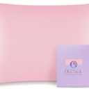 OLESILK 100% Mulberry Silk Toddler Pillowcase for Hair and Skin, Both Sides 19 Momme Pure Natural Silk Travel Pillow Cases with Hidden Zipper, 13"x 18", Pink