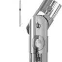 Patio Umbrella Accessories, Outdoor Umbrella Replacement Parts, Push-Button Tilt Adjustment for Garden Umbrellas, Silver (1.5inch)