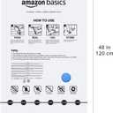 Amazon Basics Vacuum Storage Bags for Blankets, Vacuum Compression Space Saving Storage Bags with Hand Pump for Clothes Packing, X-Jumbo, 4-Pack
