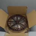 3 Pack Plant Caddy with Wheels Heavy Duty 13.5 Inches Metal Plant Stand with Wheels Plant Dolly Rolling Plant Stand Plant Roller with Casters for Indoor and Outdoor, Bronze