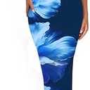 PRETTYGARDEN Womens Floral Maxi Dress Summer 2025 Sexy Spaghetti Strap Slip Bodycon Mesh Beach Vacation Dresses, Size: M