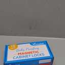 Vmaisi 16 Pack Child Safety Magnetic Cabinet Locks - Children Proof Cupboard Baby Locks Latches - Adhesive for Cabinets & Drawers and Screws Fixed for Protection