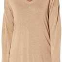 Amazon Essentials Women's Lightweight Long-Sleeve V-Neck Tunic Sweater, M