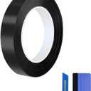 Gloss Black Vinyl Wrap Tape Roll, Self-Adhesive Black Out Chrome Delete Tape with Tool Kit Air Release Adhesive Detailing Wrap DIY Car Door Sill Window Trim Edge Guard Protective(3cm x 30feet)