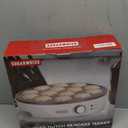Mini Pancakes Maker Machine with 14 Larger & Deeper Grooves, Electric Mini Pancake Pan, Aebleskiver Pan, Ebelskiver Pan, Browning Controllable, White