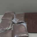 PAGGED Brown Foam Seat Cushions Kitchen Chairs Pads for Dining Chairs 6 Pack Non Slip Patio Seat Cushions Washable U Shaped Soft Thick Large Metal Wooden Chair Cushions,17" x 15"