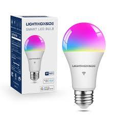Lightinginside Smart Light Bulbs 100W Equiv., 1350LM 11W Smart Bulb Works with Alexa/Google Home/Smart Life, A19 E26 RGBCW Color Changing, No Hub Required, 2.4G WiFi Bluetooth Bulb, ETL Listed, 1PCS