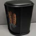 Black Bread Box, Large Capacity Stainless Steel Bread Storage Container, Metal Bread Box, Bread Storage Box Kitchen Storage Organizer