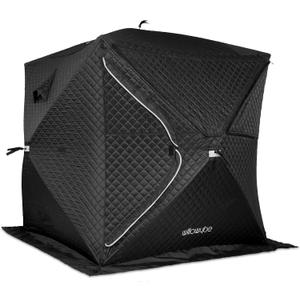 WILLOWYBE Outdoor Sauna Tent Pro - 4-Person, All-Weather, Insulated, Solid, Panoramic View, Easy Setup
