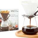 Size 02 Cone Coffee Filters, 100 Count Unbleached Natural Paper Coffee Filter for 2-4 Cup Pour Over - Compatible with Drip Coffee Maker and V60 Coffee Filters