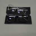 livho High Tech Blue Light Glasses - Advanced 99% Blue Light Blocking Computer Glasses - Anti Eyestrain & UV Glare Protection (*B1 Light Black+clear)