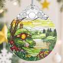 Christmas Ornaments, Christmas Decorations for Tree, Keepsake Ornaments, Holiday Ornament, Holiday & Xmas Gifts, Gifts for Pastoral Lovers & Nature Lovers - Hobbit Home-Theme