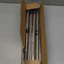 Antique Brass Curtain Rods for Windows 30 to 122 Inch, 3/ 4 Inch Curtain Rod Set For Indoor and Outdoor, Easy to Install